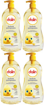 Dalin Klasik Pompalı Göz Yakmayan Hipoalerjenik Yenidoğan Hassas Ciltler İçin Bebek Şampuanı 4x500 ml