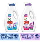 Omo Beyazlar ve Renkliler İçin 52 Yıkama Sıvı Deterjan 2x1.69 lt