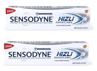 Sensodyne Hızlı Rahatlama Beyazlatıcı Naneli Florürlü Diş Macunu 2x75 ml