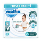 Molfix Premium 6 Numara Cırtlı Bebek Bezi 54'lü