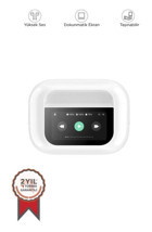 Torima A9 Pro Android & iOS Uyumlu 5.4 Işıklı Silikonlu Kablosuz Kulak İçi Bluetooth Beyaz