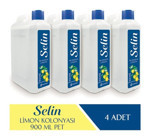 Selin 80 Derece Limon Kolonya 4x900 ml