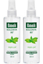 Emek Gliserinli Yeşil Çay Sprey Kolonya 2x200 ml