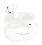 Lucatech Elegant Pro LT420 Samsung Redmi Oppo Huawei ile Uyumlu Çift Mikrofonlu 5.2 Silikonlu Kulakiçi Bluetooth Kulaklık Beyaz