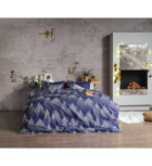 Doqu Home Charm Pamuk 160x220 cm Lastikli Çarşaflı Ağaç Tek Kişilik Nevresim Takımı Lacivert