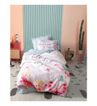 Cotton Box Wings Ranforce 160x220 cm Çarşaflı Kelebek Desenli Tek Kişilik Nevresim Takımı Mint