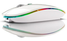 Decisive RGB Kablosuz Beyaz Optik Mouse