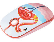 Tezmax Mac Uyumlu Kablosuz Desenli Pembe Optik Mouse