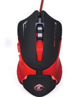 Jingyi RGB Makrolu Kablolu Kırmızı - Siyah Optik Gaming Mouse