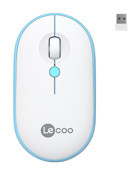 Lecoo WS212 RGB Sessiz Kablosuz Beyaz Optik Mouse