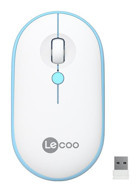 Lenovo Lecoo WS212 RGB Kablosuz Beyaz-Mavi Optik Mouse