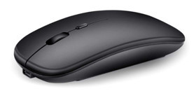 Fiauli Sessiz Ergonomik Kablosuz Siyah Optik Mouse