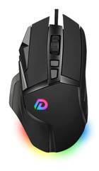 Mistaha DM502 RGB Ergonomik Makrolu Kablolu Siyah Optik Gaming Mouse