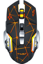 Huahai S13 RGB Sessiz Ergonomik Kablosuz Siyah Optik Gaming Mouse
