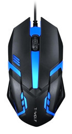 Generic RGB Makrolu Kablolu Siyah-Mavi Optik Gaming Mouse