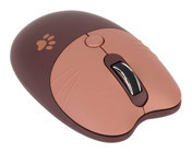 Shanrya Q13 Sessiz Kablosuz Kahverengi Optik Mouse