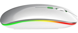 Hxsj M40 RGB Sessiz Kablosuz Beyaz Optik Mouse