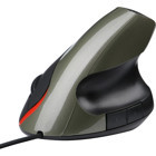 Jingyi Ergonomik Dikey Makrolu Kablolu Gümüş Optik Mouse