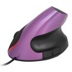 Ashata Ergonomik Dikey Makrolu Kablolu Mor Optik Mouse