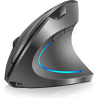Huahai RGB Ergonomik Dikey Makrolu Kablosuz Gri Optik Mouse