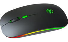 Hxsj Çift Modlu RGB Kablosuz Siyah Optik Mouse