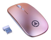 Fiauli Sessiz Ergonomik Kablosuz Altın - Pembe Optik Mouse