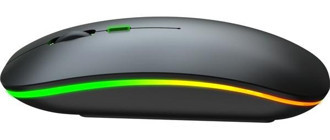 Hxsj M40 RGB Sessiz Kablosuz Siyah Optik Mouse