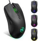 Huahai Hxsj A883 RGB Makrolu Kablolu Siyah Optik Gaming Mouse