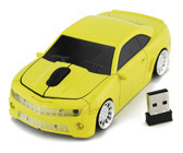 Elprico Araba Görünümlü Kablosuz Sarı Optik Mouse