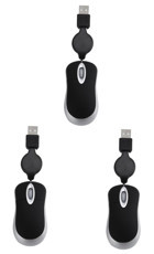 Gadpiparty Sessiz Kablosuz Siyah Optik 3 Adet Mouse