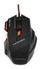 Concord A-9S RGB Makrolu Kablolu Turuncu Optik Gaming Mouse