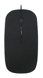 Fiauli Sessiz Ergonomik Kablolu Gümüş Optik Mouse