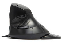 Delux Sessiz Ergonomik Dikey Makrolu Kablolu Siyah Optik Mouse