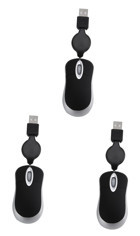 Osaladı Sessiz Kablolu - Kablosuz Siyah Optik Mouse