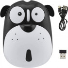 Jingyi Köpek Görünümlü Kablosuz Siyah Optik Mouse
