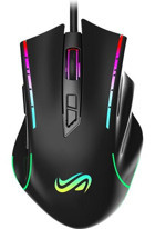 Gtx GTX MAMBA W05-603 RGB Makrolu Kablolu Siyah Optik Gaming Mouse