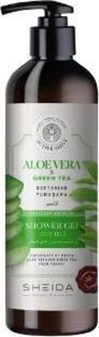 Sheida Yumuşatıcı Aloe Vera-Yeşil Çay Duş Jeli 500 ml
