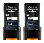 L’Oréal Paris Men Expert Total Clean 5'i 1 Arada Kömür Duş Jeli 2x300 ml