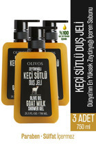 Olivos Besleyici Keçi Sütü-Zeytinyağı Nemlendirici Duş Jeli 3x750 ml