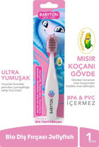 Babyton Denizanası Yumuşak Manuel Çocuk Diş Fırçası Pembe