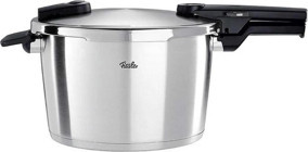 Fissler Vitaquick Premium Clipso Kapak Çelik 8 lt Düdüklü Tencere Siyah