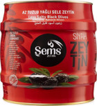 Şems Az Tuzlu Sele Salamura Siyah Zeytin Teneke 2 kg