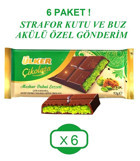 Ülker Meşhur Dubai Lezzeti Antep Fıstığı Kadayıf Dolgulu Sütlü Dubai Çikolatası 93 gr 6'lı