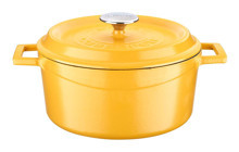 Lava Spring Döküm 24 cm Derin Tencere Sarı