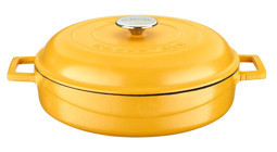 Lava Spring Döküm 28 cm Basık Tencere Sarı