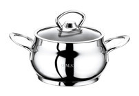 Oms Collection Mini Küre 2009 Cam Kapaklı Çelik 14 cm Derin Tencere