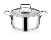 Cookcase Galaxy İndüksiyon Cam Kapaklı Çelik 26 cm Derin Tencere