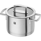 Zwilling Cam Kapaklı Paslanmaz Çelik 16 cm Basık Tencere