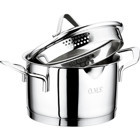 Oms Collection 2039 Paslanmaz Çelik 18 cm Derin Tencere