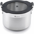 MasterPro Smart Serisi 3779 Cam Kapaklı Paslanmaz Çelik 24 cm Derin Tencere